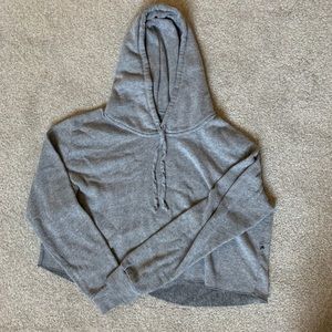Gray cropped sweatshirt